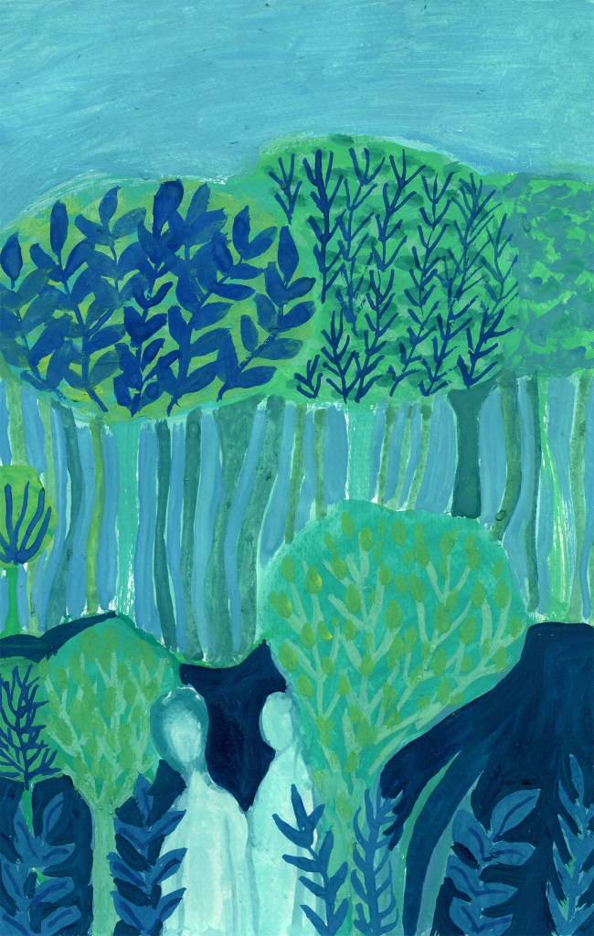 Jardin d'Eden 2 15,5 x 24 cm gouache sur papier 2026